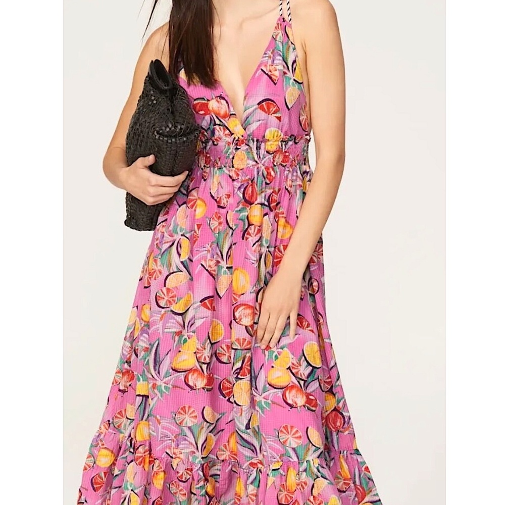 Scotch & Soda Smock Waist Dress Pink sundress size6-8 75%OFF